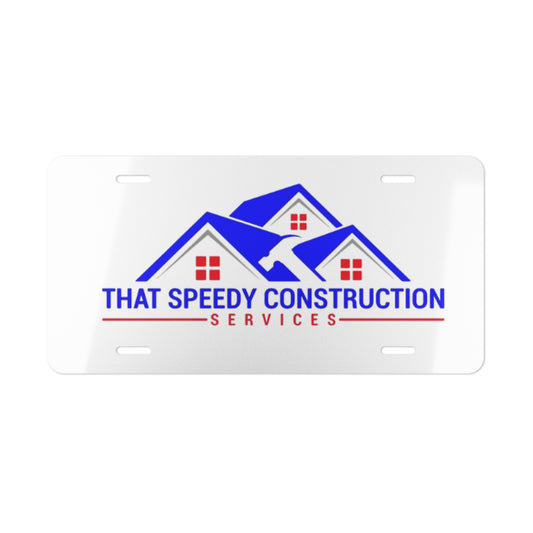 That Speedy Customizable Vanity License Plate