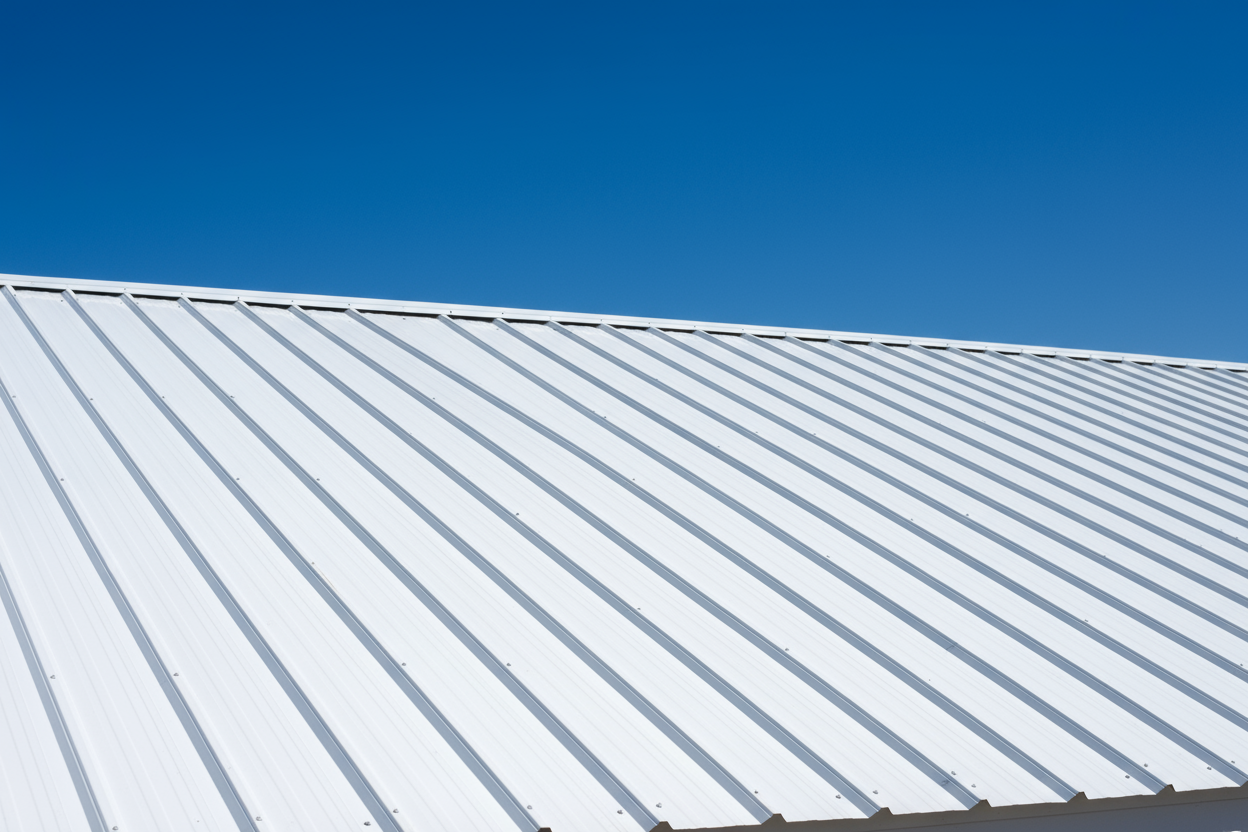 new and beautiful white roof sheet metal